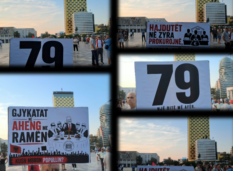 “Hajdutët në zyra, rinia në emigrim”, pankartat ‘thumbuese’ të protestuesve
