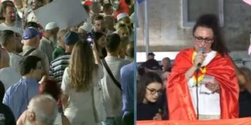 “Zëri i qytetarëve duhet të dëgjohet” – Italiania i bashkohet protestës te Kryeministria, bën thirrje në shqip: Rama jepe