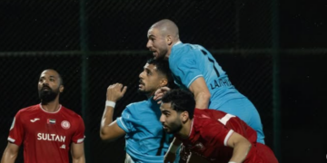 Lajthia e nis mbarë në Emiratet e Bashkuara Arabe, ish-sulmuesi i Elbasanit shënon gol përballë Dubait