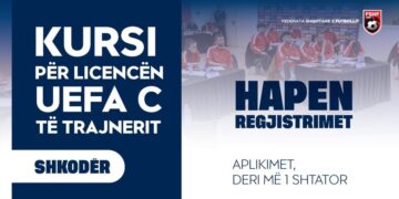 Kursi UEFA C zhvillohet në Shkodër, FSHF hap aplikimet për trajnerët e rinj