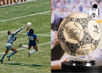 ‘Dora e Zotit’ në Botërorin 1986, topi i golit të famshëm të Maradonës shitet në ankand rreth 3 milionë euro