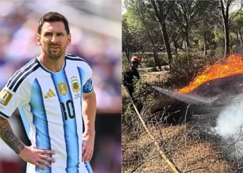 Messi dhuron 80 mijë euro për të prekurit nga zjarret në Madrid