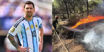 Messi dhuron 80 mijë euro për të prekurit nga zjarret në Madrid