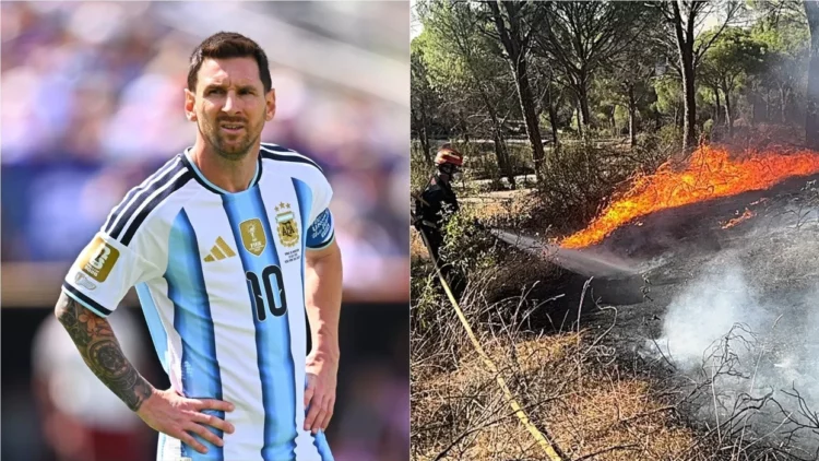 Messi dhuron 80 mijë euro për të prekurit nga zjarret në Madrid