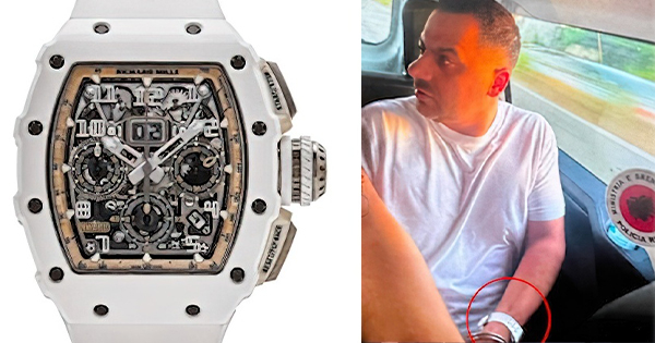 “Richard Mille” në dorën e Agasit gjatë arrestimit, ora luksoze që kushton sa një shtëpi