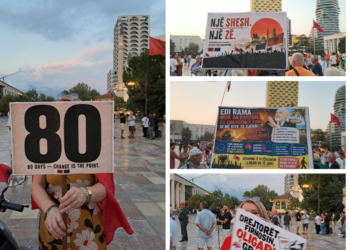“Drejtorët firmosin, oligarkët grabisin”, pankartat pikante në ditën e 80-të të protestës