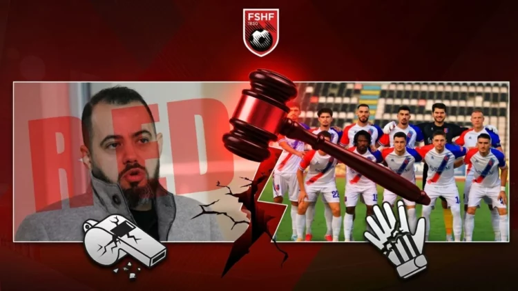 Presidenti i Vllaznisë goditi arbitrin, reagon ashpër FSHF: Nuk do të ketë tolerancë pavarësisht klubit apo emrit