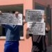 Të rinjtë protestojnë para SPAK me pankarta, kërkojnë drejtësi për dosjet e korrupsionit