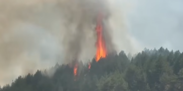 Zjarri del jashtë kontrollit në Pukë, digjen 3 banesa