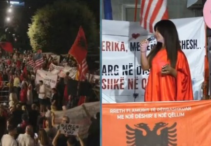 Protestuesja ironizon Ramën: Në shesh kam parë flamingo e shqiponja, sorrat janë në karriget e pushtetit