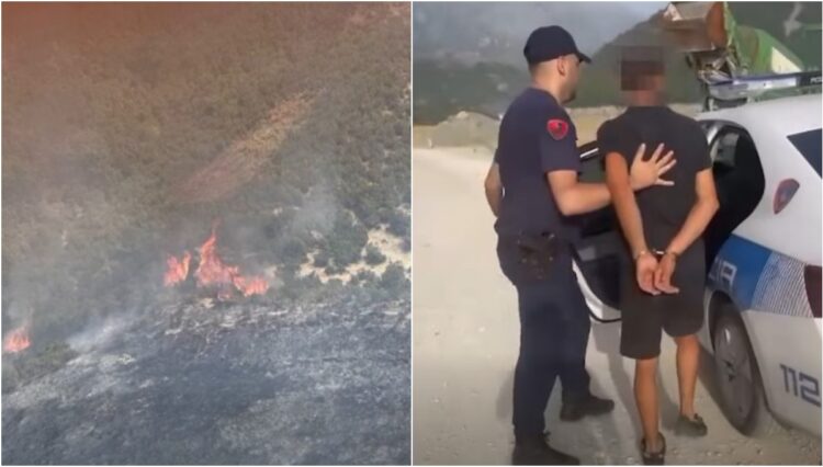 Ndezi zjarr në fshatin Tërbaç dhe flakët u përhapën edhe në Vranisht, arrestohet 25-vjeçari Aderjan Bojkoj