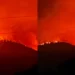 Zjarri përfshin dhjetëra hektarë pyje në Pukë, flakët kërcënojnë banesat e fshatit Gojan i Vogël