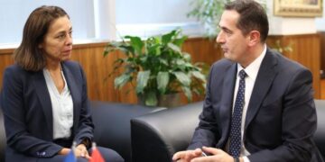 Ambasadorja e re e BE-së takohet me kreun e SPAK: Lufta kundër krimit dhe korrupsionit, kyçe për anëtarësimin e Shqipërisë në BE