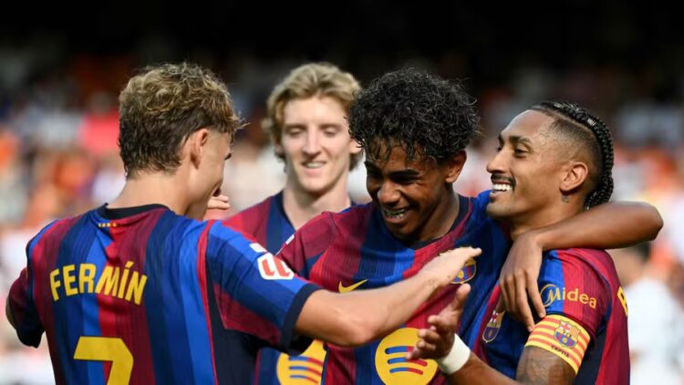 La Liga/ Barcelona shkatërron Valencian në ‘Mestalla’, spektakël me ‘manita’