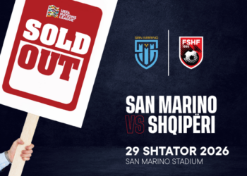 Liga e Kombeve/ San Marino-Shqipëri, shiten të gjitha biletat për tifozët shqiptarë