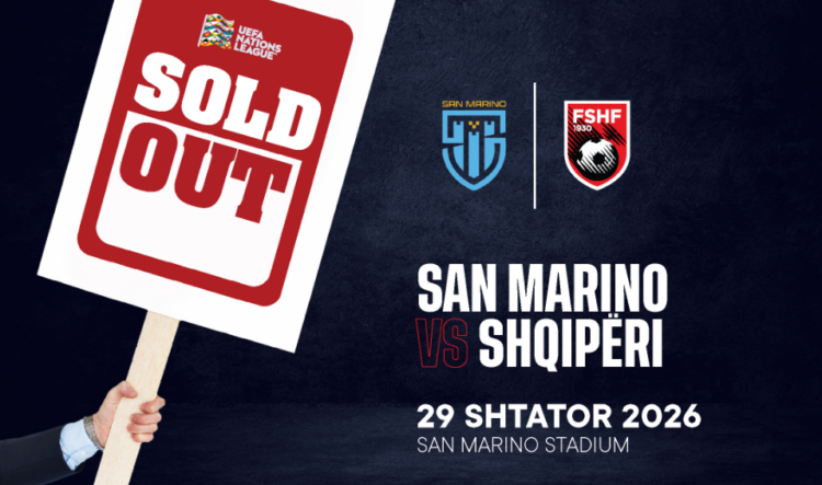 Liga e Kombeve/ San Marino-Shqipëri, shiten të gjitha biletat për tifozët shqiptarë