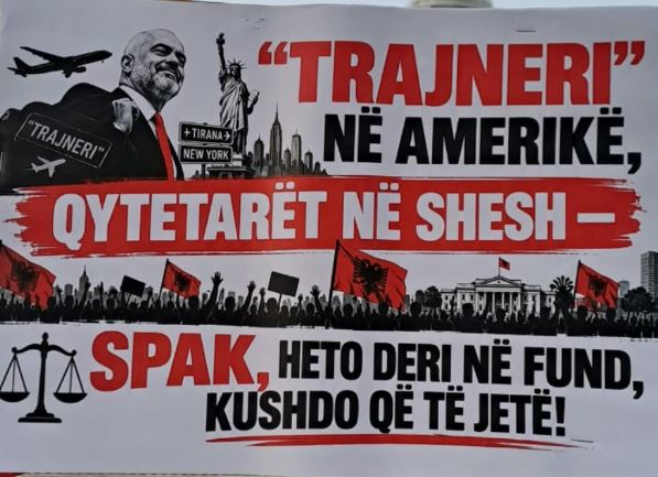 Pankartat në ditën e 115-të të protestës: Trajneri në Amerikë, qytetarët në shesh! SPAK heto deri në fund, kushdo që të jetë