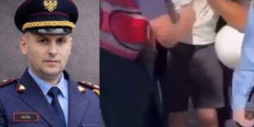 Goditi me grusht në bark qytetarin, Skënder Hita pezullon nga detyra efektivin e “Shqiponjave”
