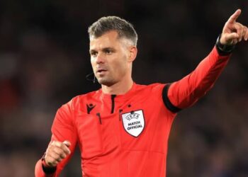 UEFA i beson sërish arbitrave shqiptarë, Enea Jorgji gjykon ndeshjen e Ligës së Kombeve