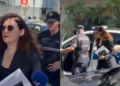 Nxori sekretet shtetërore, Vlora Hyseni mbërrin në GJKKO e shoqëruar me policë