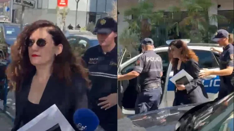 Nxori sekretet shtetërore, Vlora Hyseni mbërrin në GJKKO e shoqëruar me policë
