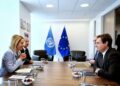 Kaja Kallas takon Kurtin dhe Vuçiçin në New York, kërkon përparim në dialogun Kosovë-Serbi