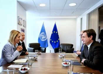 Kaja Kallas takon Kurtin dhe Vuçiçin në New York, kërkon përparim në dialogun Kosovë-Serbi