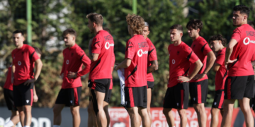 UEFA Nations League / Kombëtarja stërvitet me grupin e plotë, përgatitjet në “Shtëpinë e Futbollit”