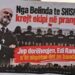 Pankartat ironizuese: “Nga Belinda te SHISH-i, krejt ekipi në pranga! Jep dorëheqjen Edi Rama, nuk të shpëton dot as banda