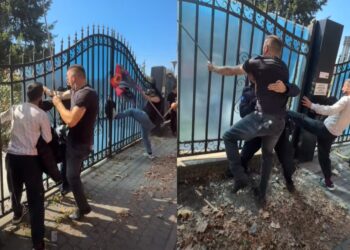 Tensionohet situata në Prishtinë, protestuesit tentojnë të futen brenda te EULEX