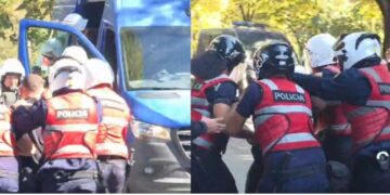 “Arrestoni Ramën”/ Kaos para Kuvendit, protestuesit përplasen me policinë, shoqërohen disa persona