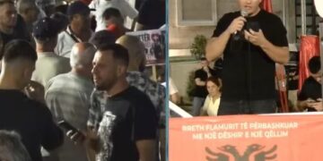 Protestuesi para Kryeministrisë: Koha e gënjeshtrave ka mbaruar, rruga e vetme është largimi i Ramës
