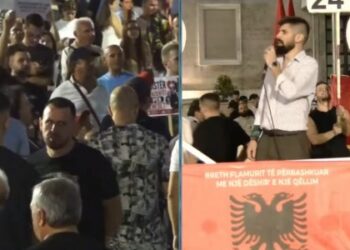 Protestuesi ironizon Ramën: Pasqyra e kryeministrit është Belinda Balluku!