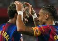 Tripleta e Rafinjas përmbys Sevijan, katalanasit marshojnë në La Liga