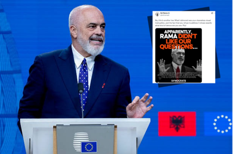 Përplasja për mbylljen e Instagramit, Rama sulmon përsëri Demokratët Europianë: Aludim i paturpshëm