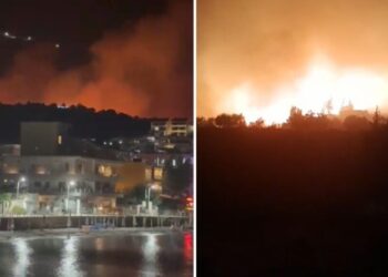 Dyshohet se kanë lidhje me zjarrin masiv që përfshiu Himarën, Policia shoqëron tre persona