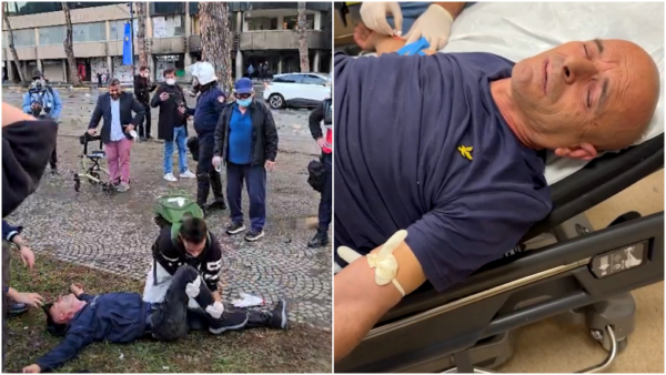 U godit nga policët dhe mbeti pa ndjenja, ja si është gjendja e protestuesit