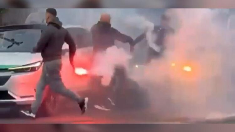 Sherr dhe flakadanë para derbit të kryeqytetit, përplasen tifozët e Partizanit dhe Tiranës