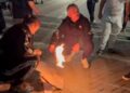 Studentët djegin fotot e Ramës dhe Vuçiç para Kryeministrisë: Dorëheqja e panegociueshme