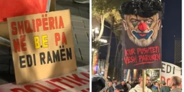 Parullat pikante në protestë e 126: Mos shit Shqipërinë more bir qeni