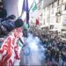 Protesta masive në Itali kundër qeverisë Meloni, djegin fotografitë e kryeministres