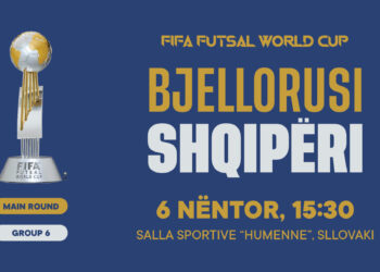 Futsall/ Shqipëria nis rrugëtimin në ‘Main Round’ ndaj Bjellorusisë më 6 nëntor