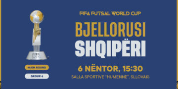 Futsall/ Shqipëria nis rrugëtimin në ‘Main Round’ ndaj Bjellorusisë më 6 nëntor