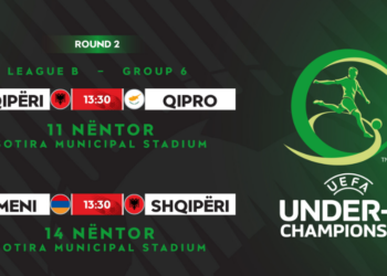 Raundi i dytë i EURO U-19/ Kombëtarja pjesë e grupit B6, përballet me Qipron dhe Armeninë