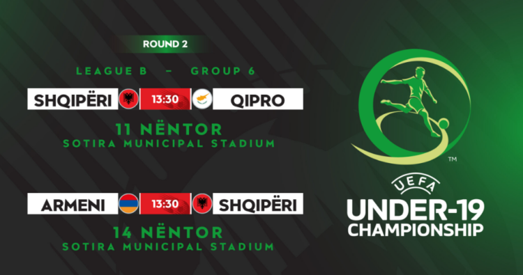 Raundi i dytë i EURO U-19/ Kombëtarja pjesë e grupit B6, përballet me Qipron dhe Armeninë