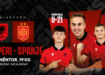 Ndeshje miqësore/ Kombëtarja U-21 përballet me Spanjën më 17 nëntor në ‘Air Albania’