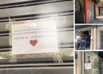 Bizneset te Rruga e Durrësit ulin qepenat, mesazhe “me zemra” për protestuesit: Jemi me ju!