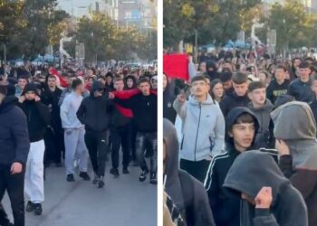 Gjimnazistët e Tiranës dhe Kamzës bojkotojnë mësimin dhe i bashkohen protestës së studentëve