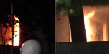 Sulmohet ish-hotel Dajti dhe Gjykata e Lartë, zjarri i madh rrezikon mijëra dosje gjyqësore