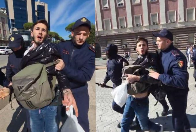 “O jam kamarier dhe po shkoj në punë”, ndalohet me dhunë i riu te Kryeministria
